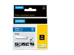 Dymo Rhino etichette industriali in vinile autoadesive  12mm x 5,5m blu