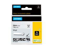 Dymo Rhino etichette industriali in vinile autoadesive   24mm x 5,5m