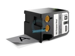 Dymo XTL etichette industriali in vinile autoadesive 54mm x 7m black/grey