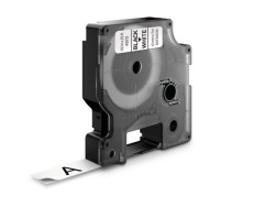 Etichette Cassette Dymo D1  12mm x 7m black/white version without box