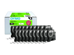 Set of 20 Dymo D1 tapes - 12 mm x 7 m - black on white
