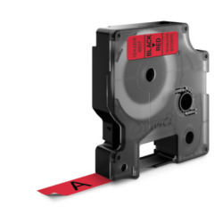Etichette Cassette Dymo D1 12mm x 7m black/red