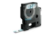 Etichette Cassette Dymo D1  9mm x 7m black/transparent