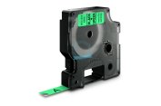Etichette Cassette Dymo D1  9mm x 7m black/green