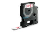 Etichette Cassette Dymo D1  12mm x 7m red/white