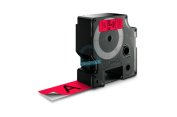 Dymo D1 Standard Labels 24mm x 7m black/red