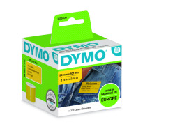 Dymo LabelWriter Large Address Labels 54mm x 101mm - yellow