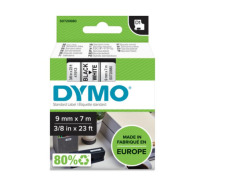 Etichette Cassette Dymo D1  9mm x 7m black/white