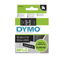 Dymo D1 Standard Labels 12 mm x 7m white/black