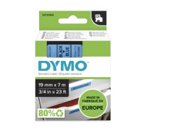 Dymo D1 Standard Labels 19mm x 7m black/blue