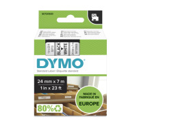 Dymo D1 Standard Labels 24mm x 7m black/white